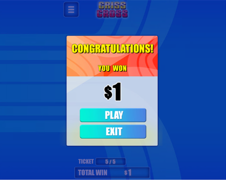 Criss Cross Online Gambling Game Atlantic Canada ALC
